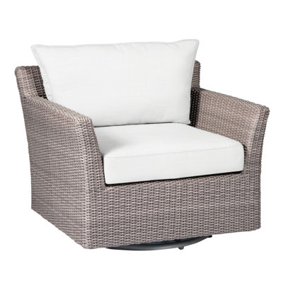 Club Woven N-Dura Resin Wicker Outdoor Swivel Glider Chair