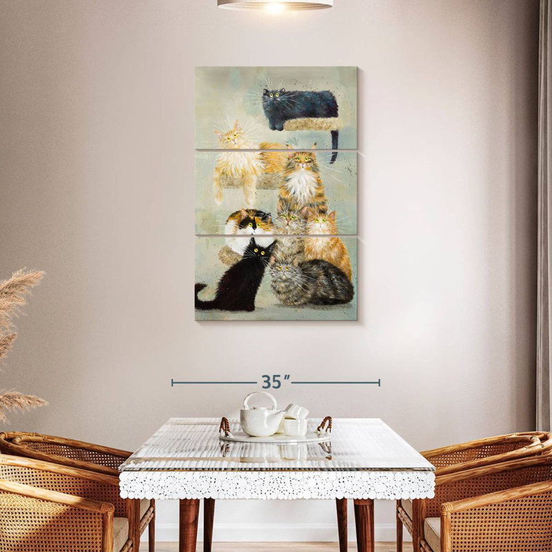Brampt The Haynes Cats, 32" H x 20" W