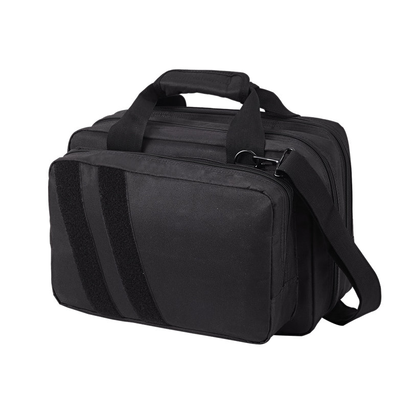 Sac à dos tactique avec double étui à pistolet et porte-revues - Sac de tir étanche pour tir