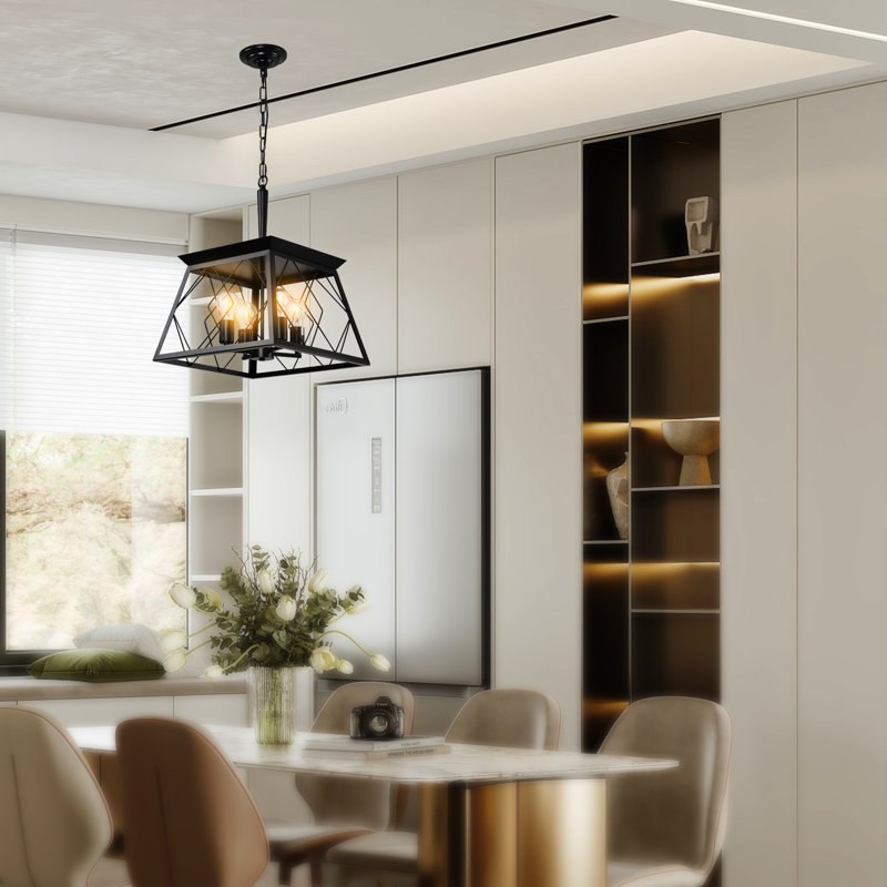 4- For Dining Room, Corrosion , Adjustable Chain, Retro Style , Bulb Not Included In Rust Lamp, No Bulbs Supplied