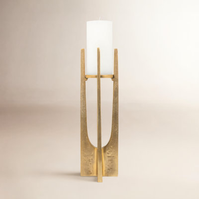 Metal Pillar Candle Holder