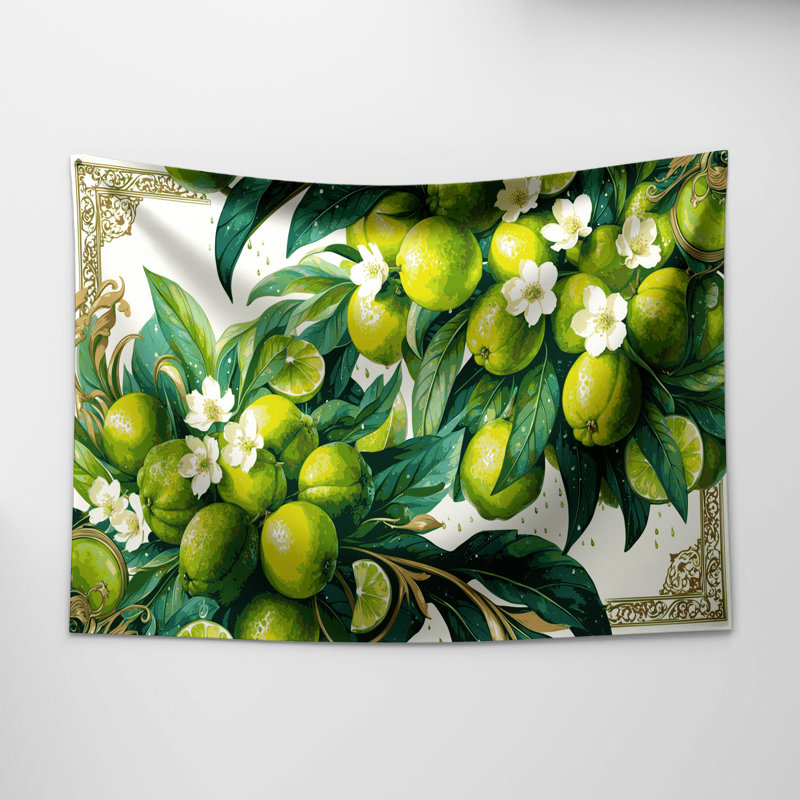 Tapisserie murale «Fruit Lime», 26 po x 36 po