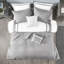 Édredon et courtepointe gris / double - taies décoratives luxueuses et douillettes incluses-124314865