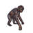 Chimpanzee Standing And Looking Around Bronze Statue - Size: 24" X 20" X 28"H