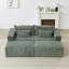 Méridienne surdimensionnée de 87 pouces, sans assemblage requis, causeuse en peluche nuage avec deux repose-pieds amovibles, fauteuil-lit moderne moelleux pour l'intérieur-470739032