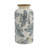 5.3X5.3X10.2" Flower Vase With Floral Pattern