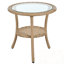 Lidio avec 2 chaises en rotin et table ronde en verre-1376024979