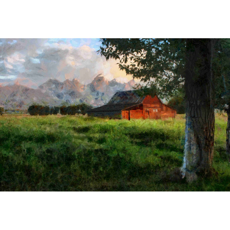 " Painted Barn Field ", 8" H x 12" W  