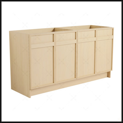 Meuble-lavabo autoportant avec lavabo en résine blanche et portes d'armoire à fermeture en douceur, parfait pour les salles de bain modernes