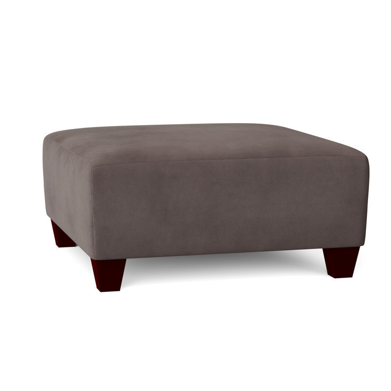 Andrighetti Upholstered Ottoman, Bulldozer Pewter