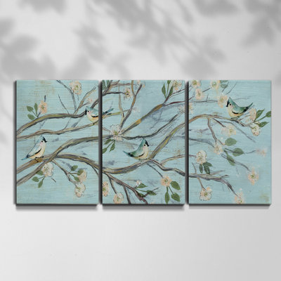 Rivière colorée, reproduction sur toile 3 pièces