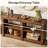 59-Inch Wood Console Enrty Table with 3-Tier Storage Shelves-1892560291