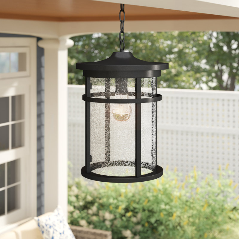 Lanterne suspendue d'extérieur 1 lumière Thorton, H 52 po x l 11 po x P 11 po