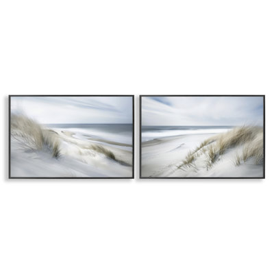 Ensemble de 2 giclées encadrées par Windblown, dessin par Lazar Studio
