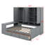 Wooden Daybed With Three Drawers,Cabinet, Desk And Shelves-172418136-172418138