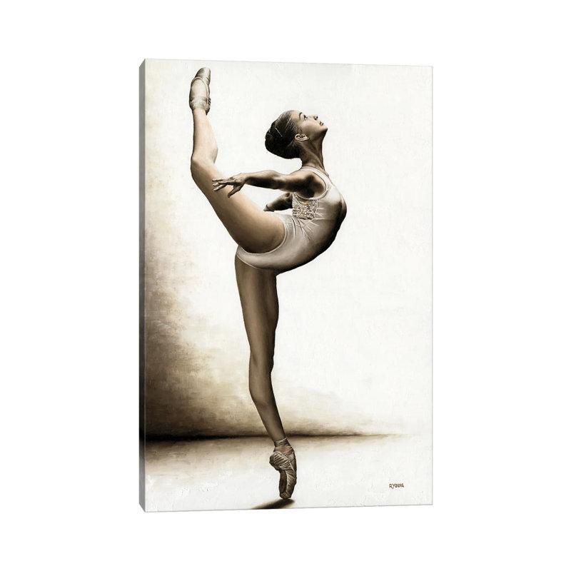 Musing Dancer by Richard Young - Wrapped Canvas Gallery-Wrapped Canvas Giclée, 30.48 cm H x 45.72 cm W