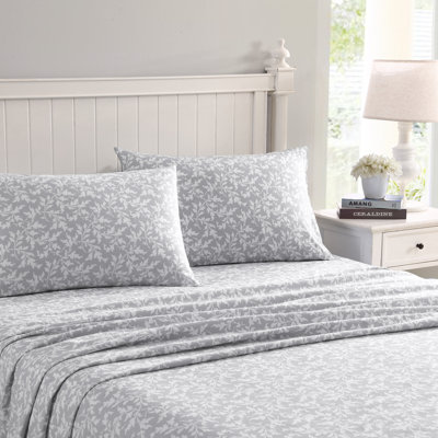 Laura Ashley Printed 100% Cotton Flannel Deep Pocket Set Sets