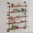 Industrial Pipe Floating Shelves With Solid Wood Planks - Rustic Wall Mounted Storage For Living Room, Kitchen And Farmhouse Decor