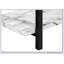 Console étroite en marbre blanc avec structure en métal, parfaite pour les vestibules et les salons-1082259291
