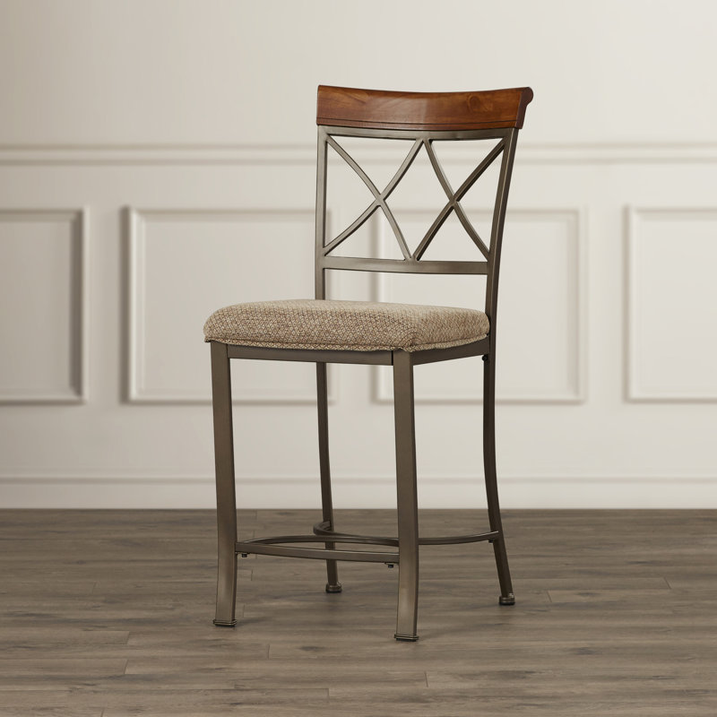 Jefferson Upholstered Counter Stool, Counter Stool (24" Seat Height)