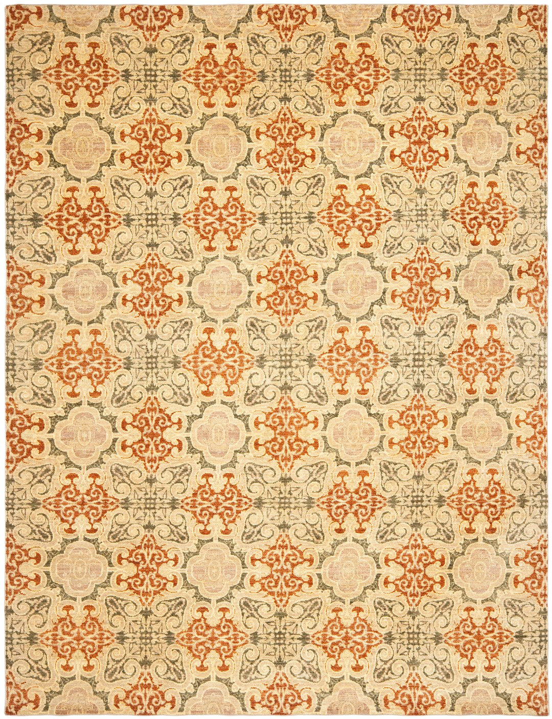Raised Pattern Rugs Safavieh Asian Fusion Hand Knotted Wool Pile Geometric Rug | Wayfair