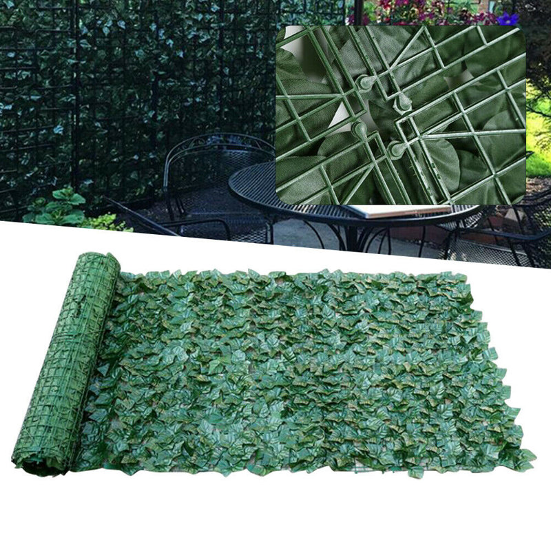 118.11'' W X 19.68'' H Green Composite Fencing Artificial Privacy Fence
