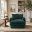 Fauteuil d'appoint moderne avec repose-pieds, fauteuil en chenille pour la lecture au salon et dans la chambre-2076264698