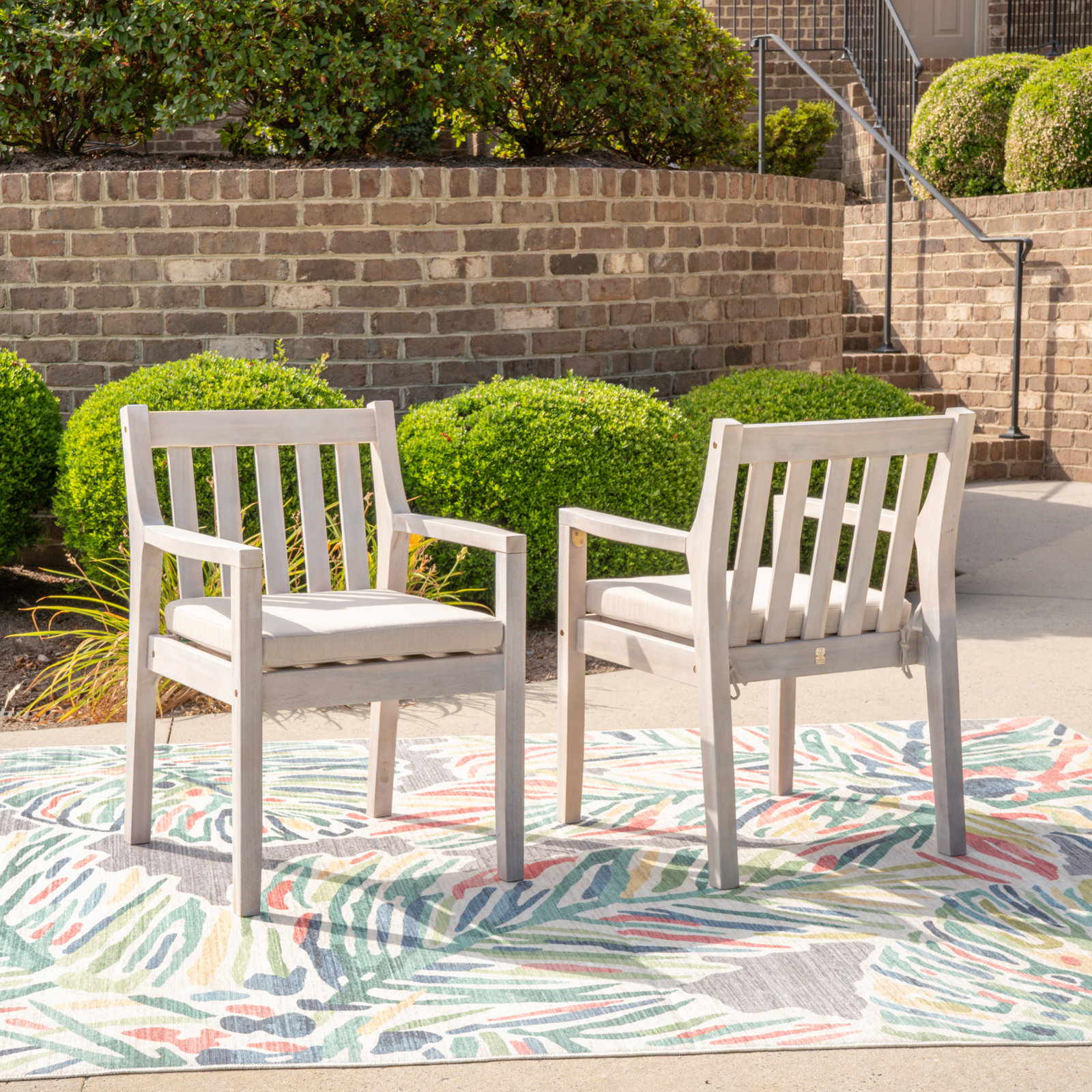 Amina Acacia Patio Armchair