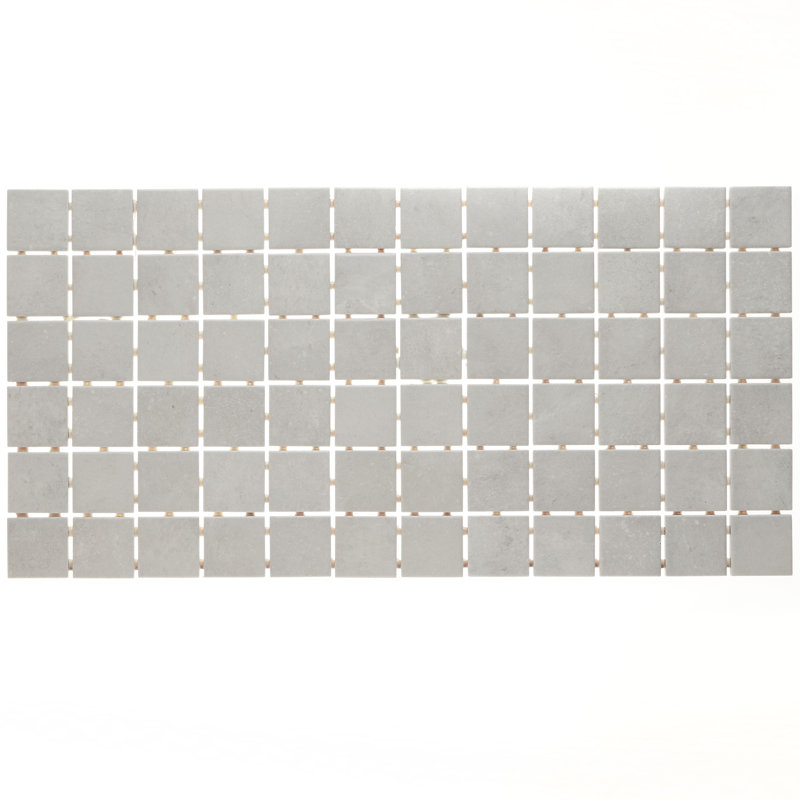 Fairfield 2" x 2" Ceramic Mosaic Tile, Dove Gray