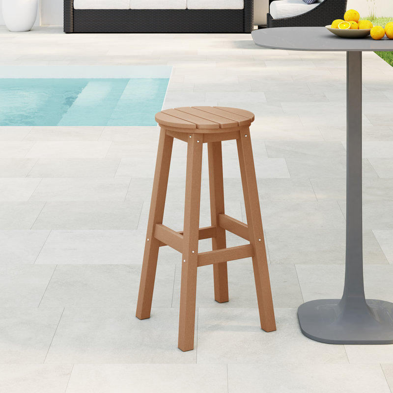 Tabouret d'extérieur Laguna, Brun clair, 29"