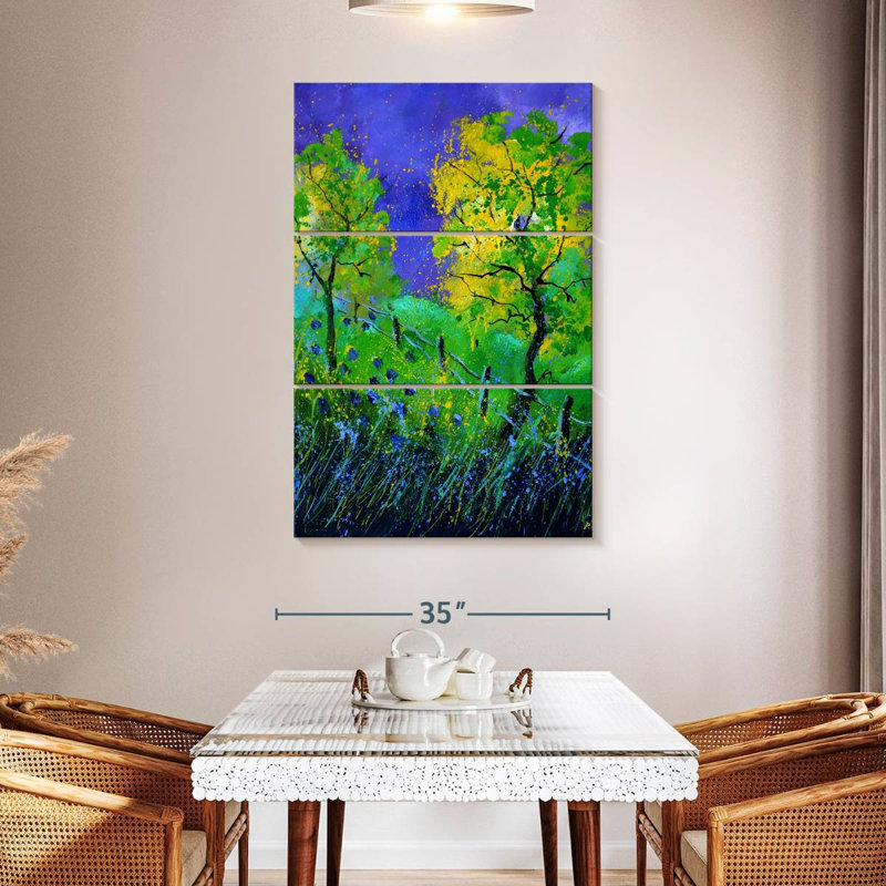 Avery Two Yellow Trees, 50" H x 32" W