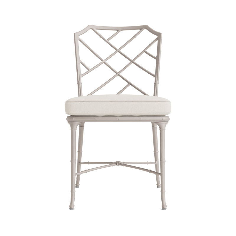 Calcutta Outdoor Dining Side Chair, Fusion Natural, Tan, Dove Smooth