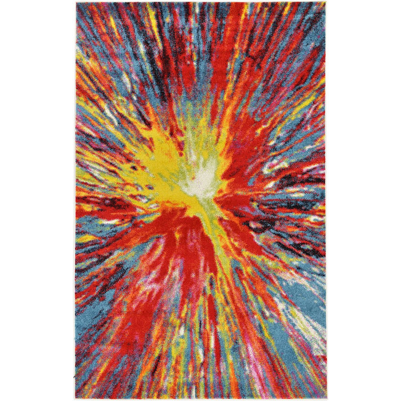 Tanguay Abstract Indoor Rug, Rectangle 5' x 8'