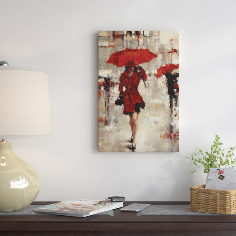 « paris invitation », peinture verticale sur toile tendue, H 18 po x l 12 po x P 1,5 po