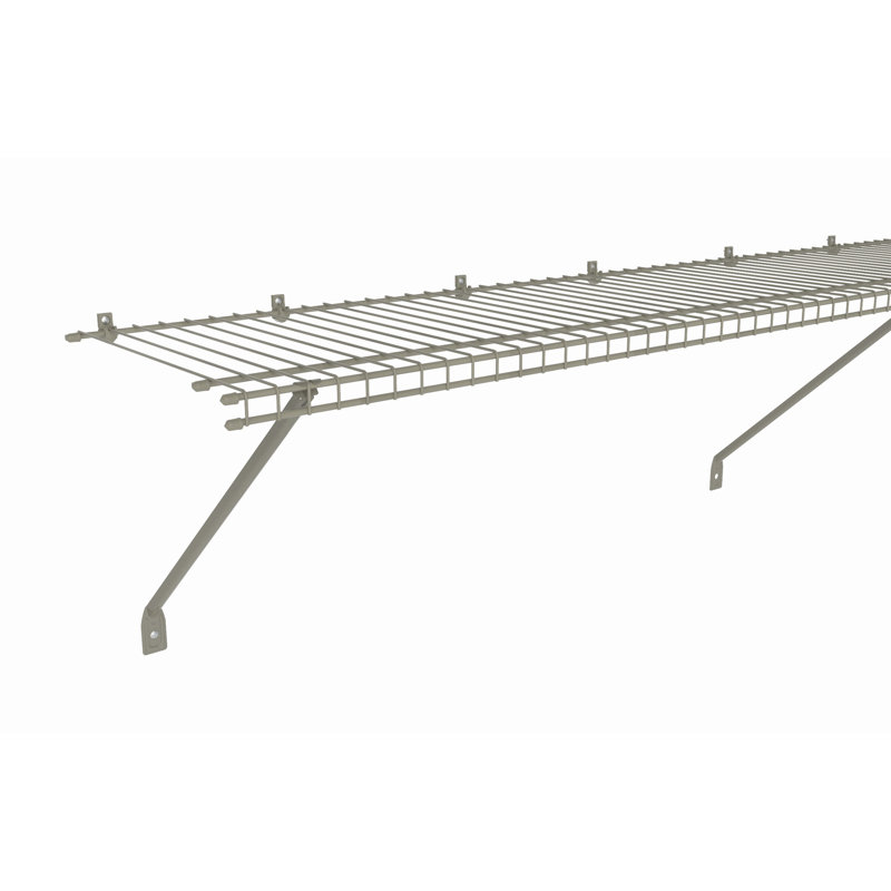 ClosetMaid SuperSlide Wire Shelf, 1" H x 72" W x 12" D, White