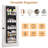 20 Double Over-Door Shoe Rack, Narrow Hanging Shoe Rack for Over-Door Hooks, Deep Pocket Over-Door Shoe Rack for Boots, Size 13 Sneakers-134142588