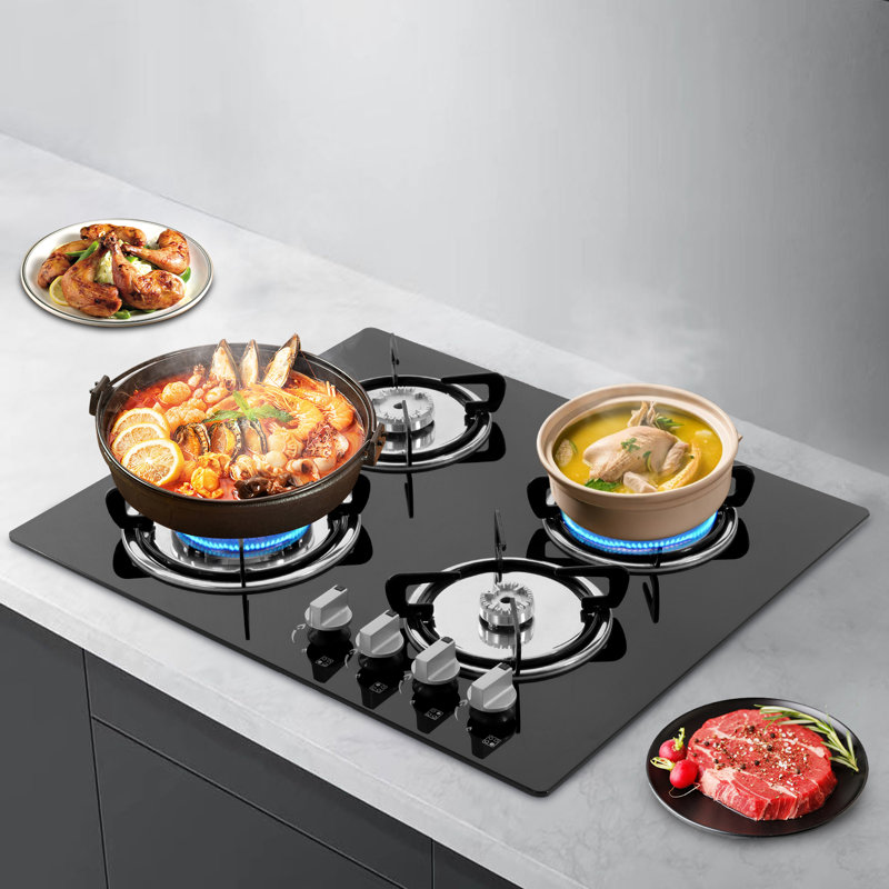 DALELEE 4-Burner Built-in Countertop Gas Stove