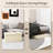 Faux Leather Ottoman-330047596
