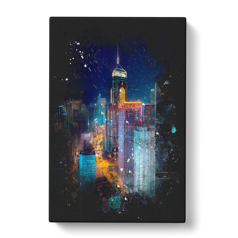Midnight Dreams In Hong Kong - Wrapped Canvas Print, 60cm H x 40cm W x 3cm D