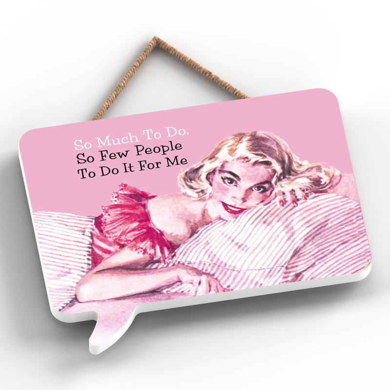 Pinup So Much To Do - Print on MDF