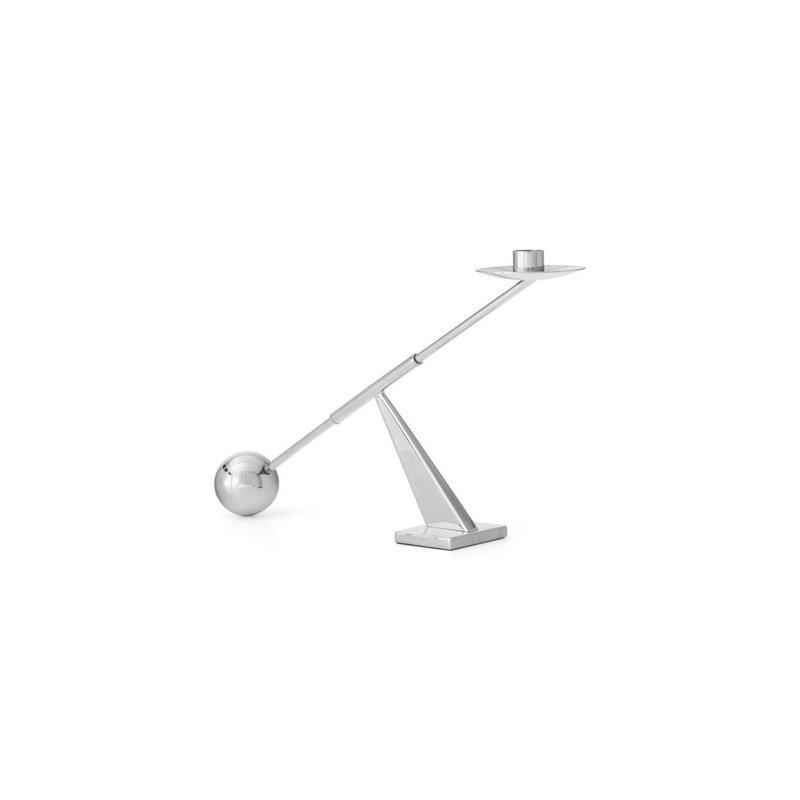 Interconnect Candlestick, Stainless Steel, 10.04" H x 16.73" W x 3.54" D