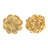 S/2 Gold Rose Hanging Wall Accents