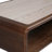 Adonia Modern Mango Wood & Travertine Coffee Table with Open Storage Shelf - 36"