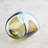 Duet Bowl-Turquoise/Beige