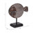 Bywood Modern Coastal Fish Figurine Decorative Sculpture in Hand-Carved Albasia Wood with Textured Design Base-2105786607-2105786600