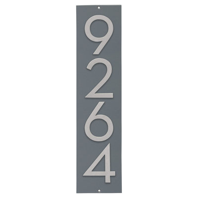 Plaque murale rectangulaire verticale flottante 6 po