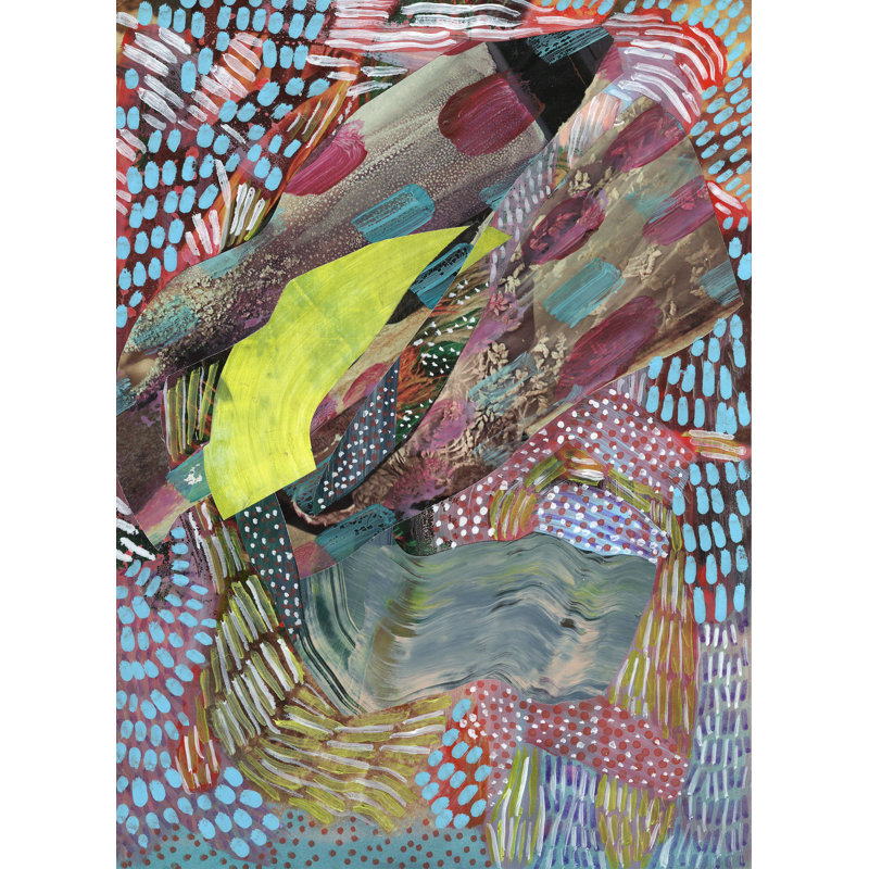 Long Before We Walked the Earth There Was Vinicunca by K'era Morgan, Black Paper Single Picture Framed, 16" H x 12" W, White