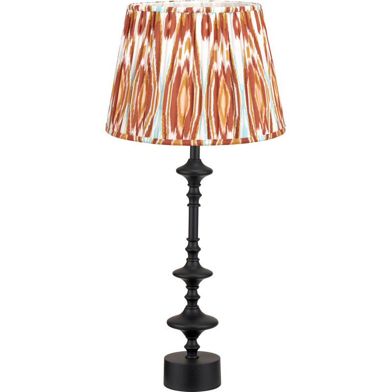 Benil Metal Table Lamp, Red, Cotton