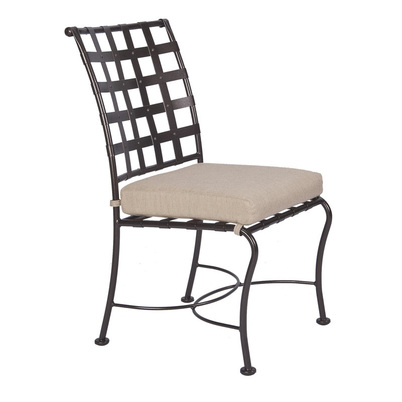 Classico Outdoor Dining Side Chair, Flagship Stone Sunbrella®, Carbon Black