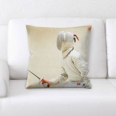 Fencing Throw Pillow